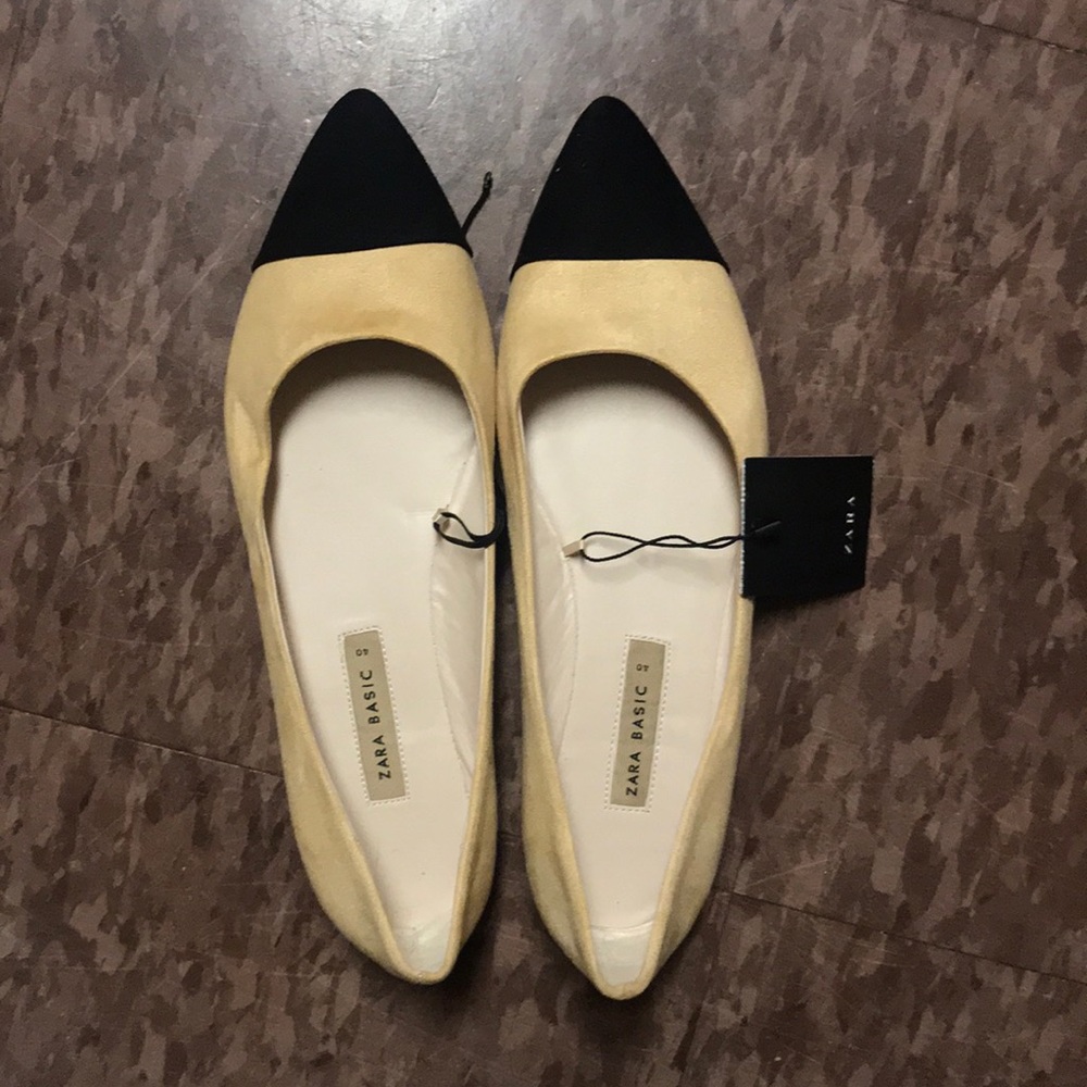 Zara flats pointed shoe